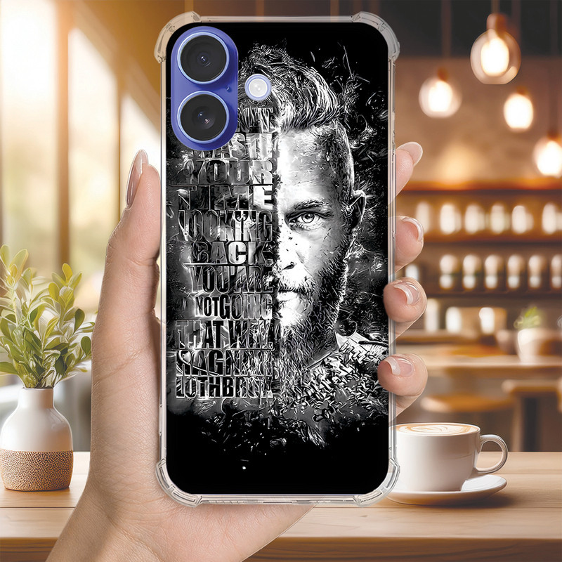Capa Capinha IPHONE 12 PRO MAX 11 XS XR SE 2020 PLUS Anti-impacto Personalizada viking RAGNAR (4185)