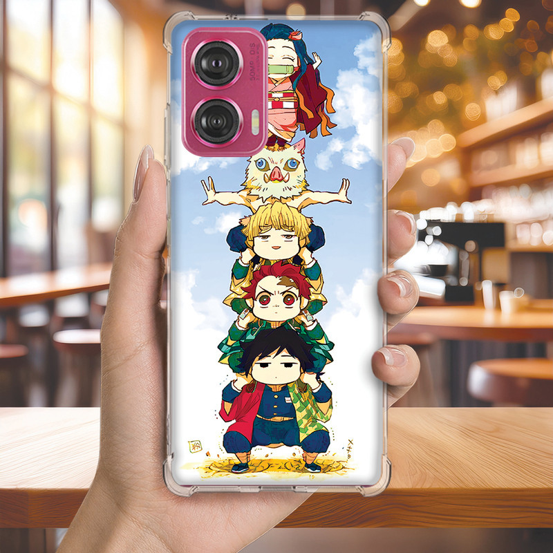 Capa Capinha MOTO G50 G42 G41 G35 G34 G32 G31 G24 G23 Anti-impacto Personalizada anime DEMON slayer (4066)