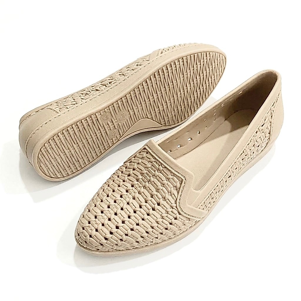 Sapatilha Feminina Casual Bege Confortável Leve Estilo Mocassim Tamanhos 34 ao 39
