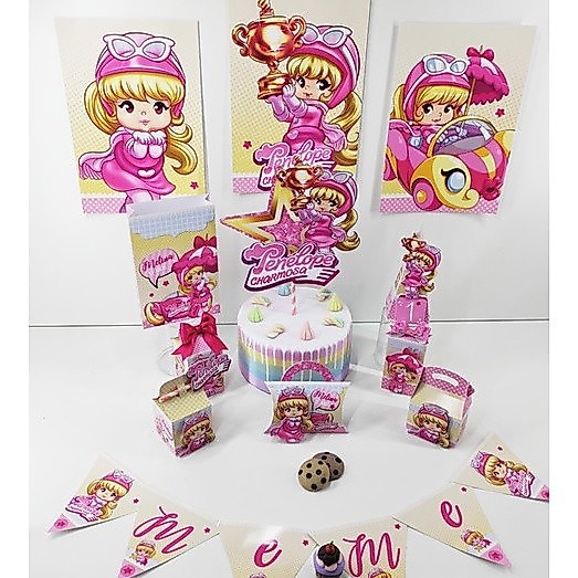 kit festa infantil lembrancinha para aniversário Caixinhas Personalizadas Penelope Charmosa
