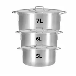 Kit Panelas de Alumínio para Feijoada Jogo de Panela 3 peças Kit Feijoada Caçarola Grande