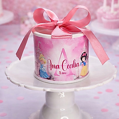 Kit tubolatas 5X6 personalizadas PRINCESAS CUTE • Lembrancinha maternidade | festa | aniversário | chá de bebê