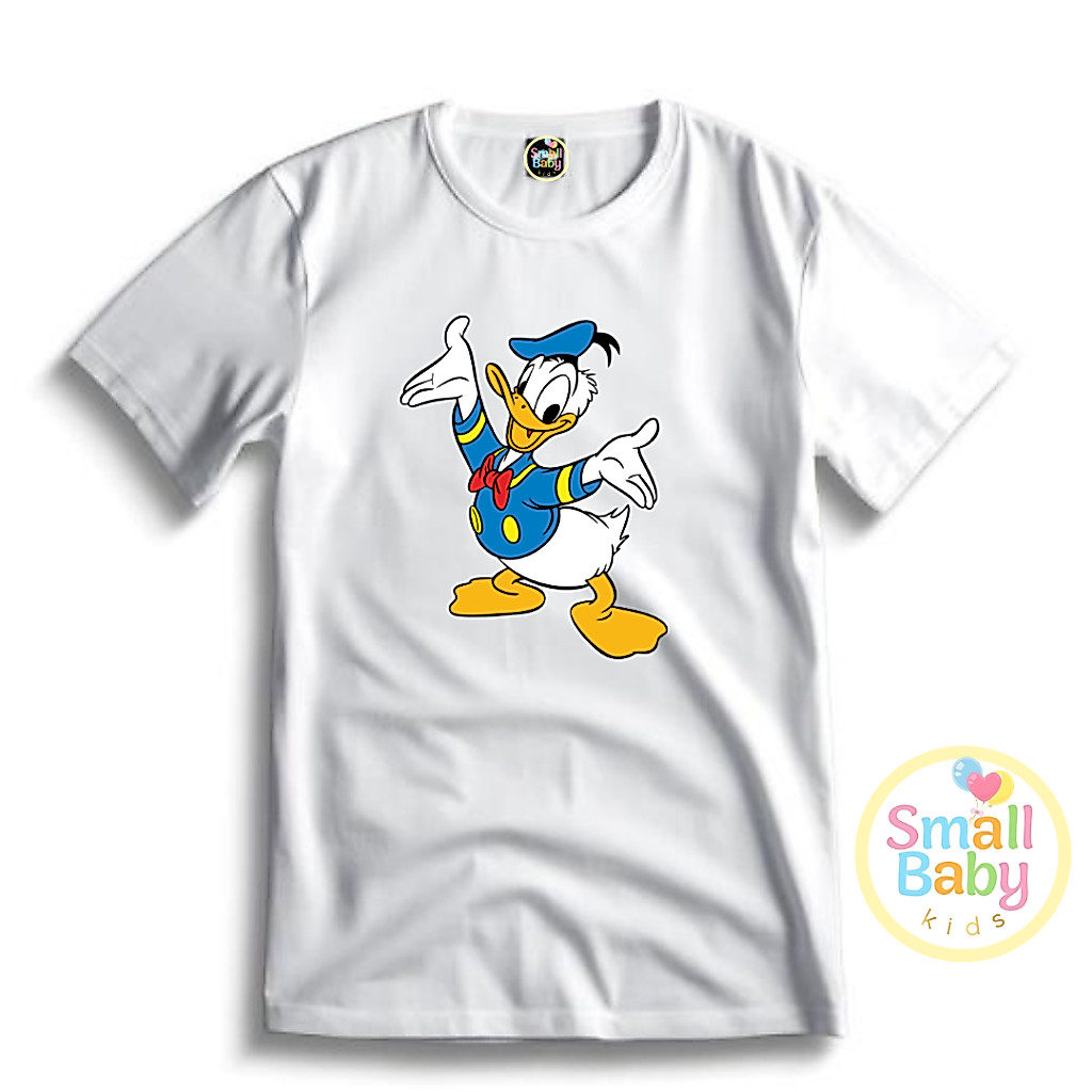 Camiseta/camisa Infantil/Juvenil Pato Donald Em Algodão
