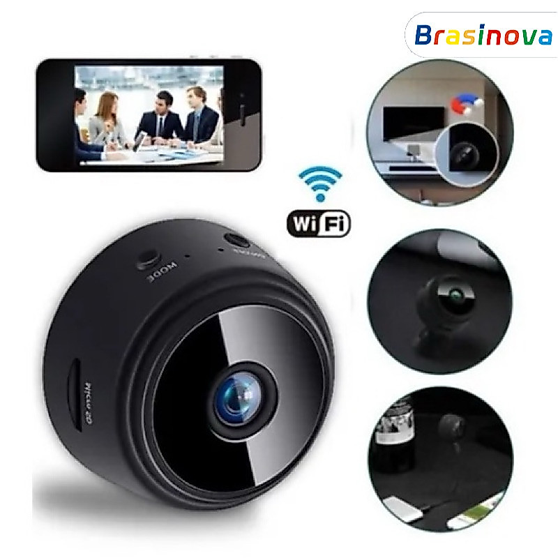 Câmera A9HD Visão Noturna Câmera Wifi 1080P Monitoramento e Segurança Sem Fio