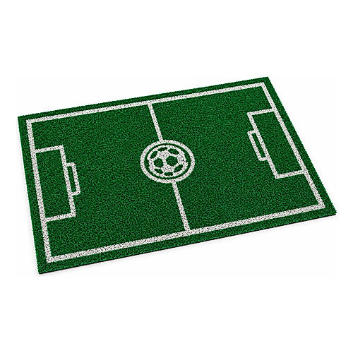 tapete capacho Campo De Futebol Bola Copa Brasil entrada 60x40 porta casa Lar apartamento