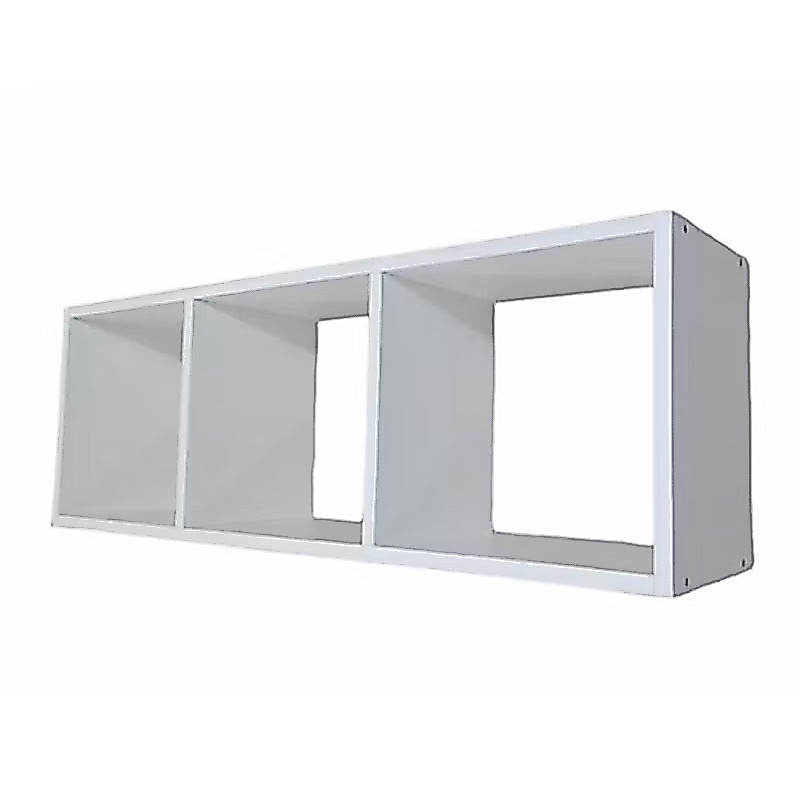 Nicho Triplo Branco 75x30x30 100% Mdf Branco Fosco... Branco