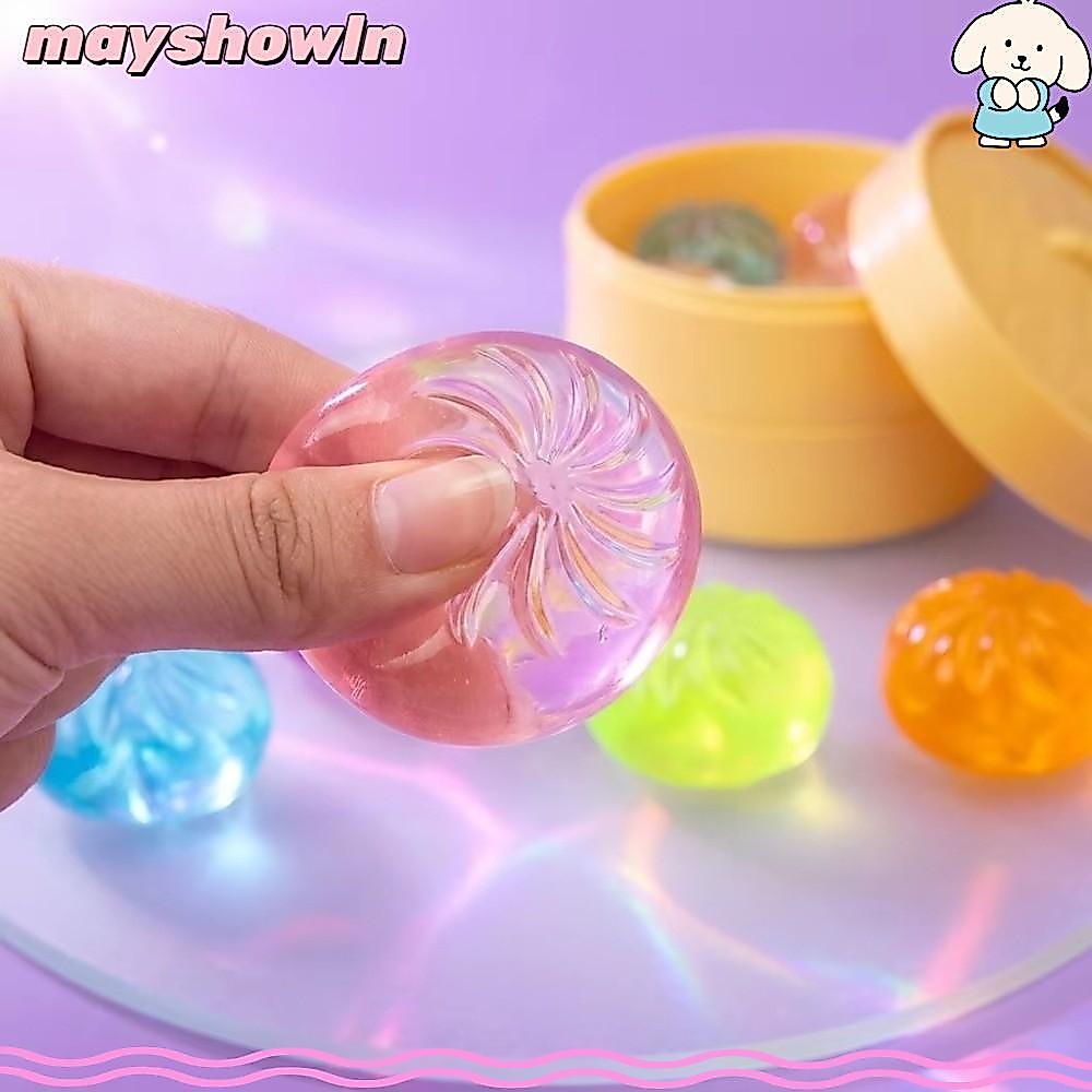 MAYSHOWLN 1/5pcs Bolinhos De Brinquedo , Sensorial Espremível , Com Mini Brinquedos Para Aliviar O Estresse A Vapor