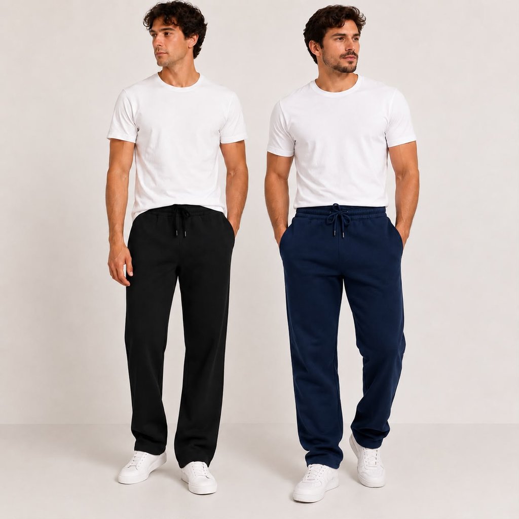 Kit 2 Calça Básica Moletom Unissex