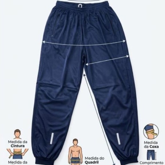 Kit 2 Calca G1 a G3 Moletom Chimpa Masculina Plus Size Confortável resistente outono-inverno — imagem 2 de 2