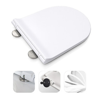 Assento Sanitário Soft Close Compatível Neo Carrara Duna Level Nexo Riviera Tampa PP Silencioso