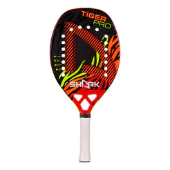 Raquete Beach Tennis Shark Tiger 3 2023 Carbono 3K Profissional