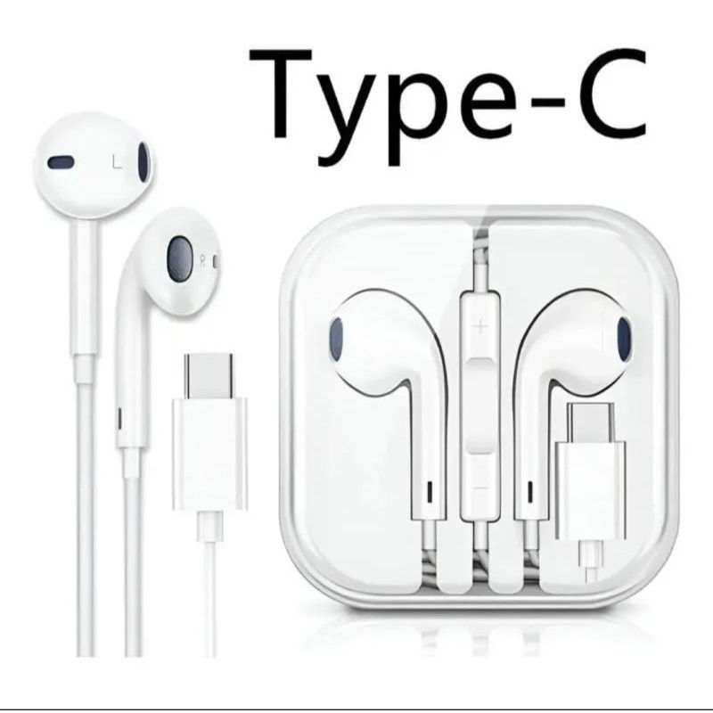 Fone de Ouvido USB Tipo-C com Microfone, Som Estéreo, Controle de Volume e Alta Qualidade para Celular