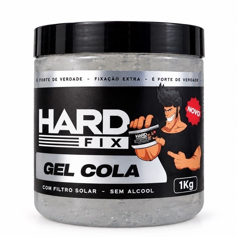 Gel Cola Capilar Incolor Hard Fix 1kg