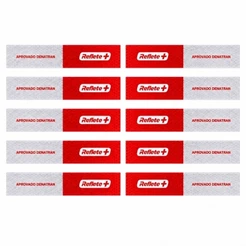 Kit 10 Faixas Refletivas Laterais Para Carretinha Reboque Caminhão (homologada)