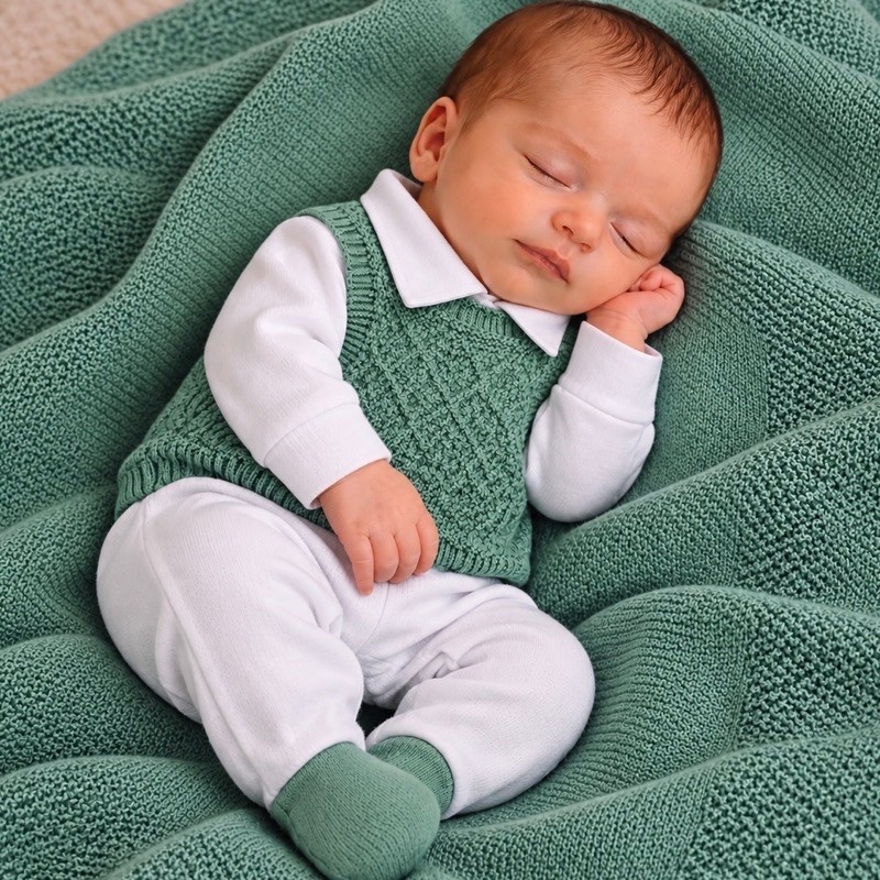 Saída de maternidade tricô premium Martin