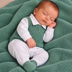 Saída de maternidade tricô premium Martin