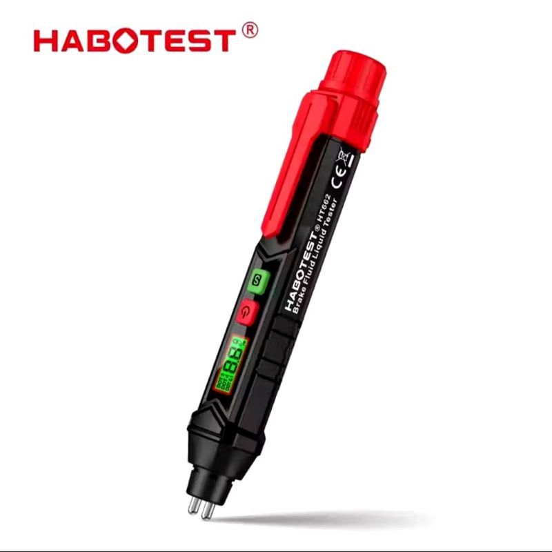 Testador Fluido de Freio Digital Automotivo HT662 Medidor Umidade DOT3 DOT4 DOT5.1 Detector Profissional LCD LED Alarme