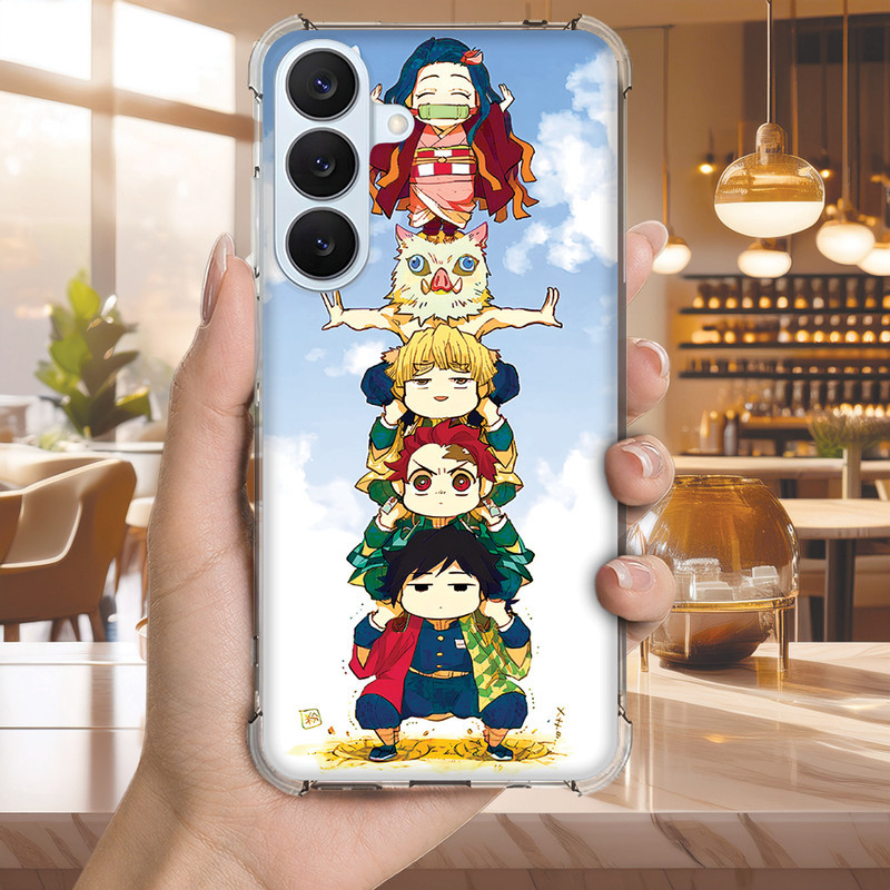 Capa Capinha GALAXY A16 A15 A14 A13 A12 M54 M53 M52 M51 M35 M34 Anti-impacto Personalizada anime DEMON slayer (4066)