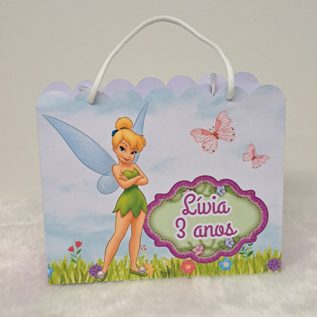 PEGUE E MONTE - SACOLINHA TINKER BELL SININHO LEMBRANCINHA DECORAÇÃO FESTA - TEMOS OUTROS TEMAS