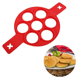 Forma de Silicone para Panqueca Flippers Molde para Omelete Ovos e Panqueca