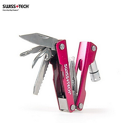 Alicate de ferramenta multifuncional suíço genuíno Swiss + Tech 8 em 1 Mini alicate com ferramenta de bolso EDC leve