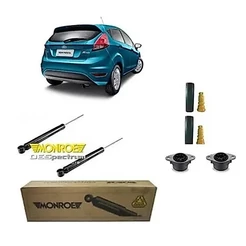 Par Amortecedor Traseiro New Fiesta 10/.. Monroe + Kit