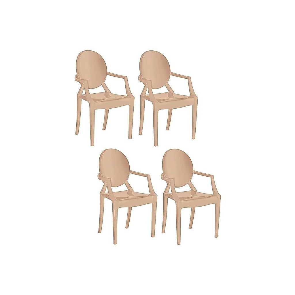 Cadeira Sala de Jantar Wind Plus UZ4003 PP Kit 4 Un Capuccino - Kappesberg