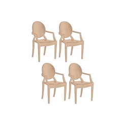 Cadeira Sala de Jantar Wind Plus UZ4003 PP Kit 4 Un Capuccino - Kappesberg