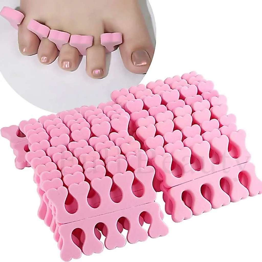 kit c/ 6 ou 12 pares separadores de dedos para pintar unha [ macio; para pedicure a manicure ] - SMILE LIFE 58 -