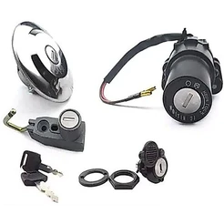 Kit Chave Ignição + Tanque + Travas Ybr 125 2006 Até 2008