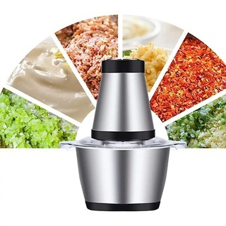 2 ou 3 Litros Picador Triturador 110V e 220V De Alimentos Carne Mixer Elétrica Processado…