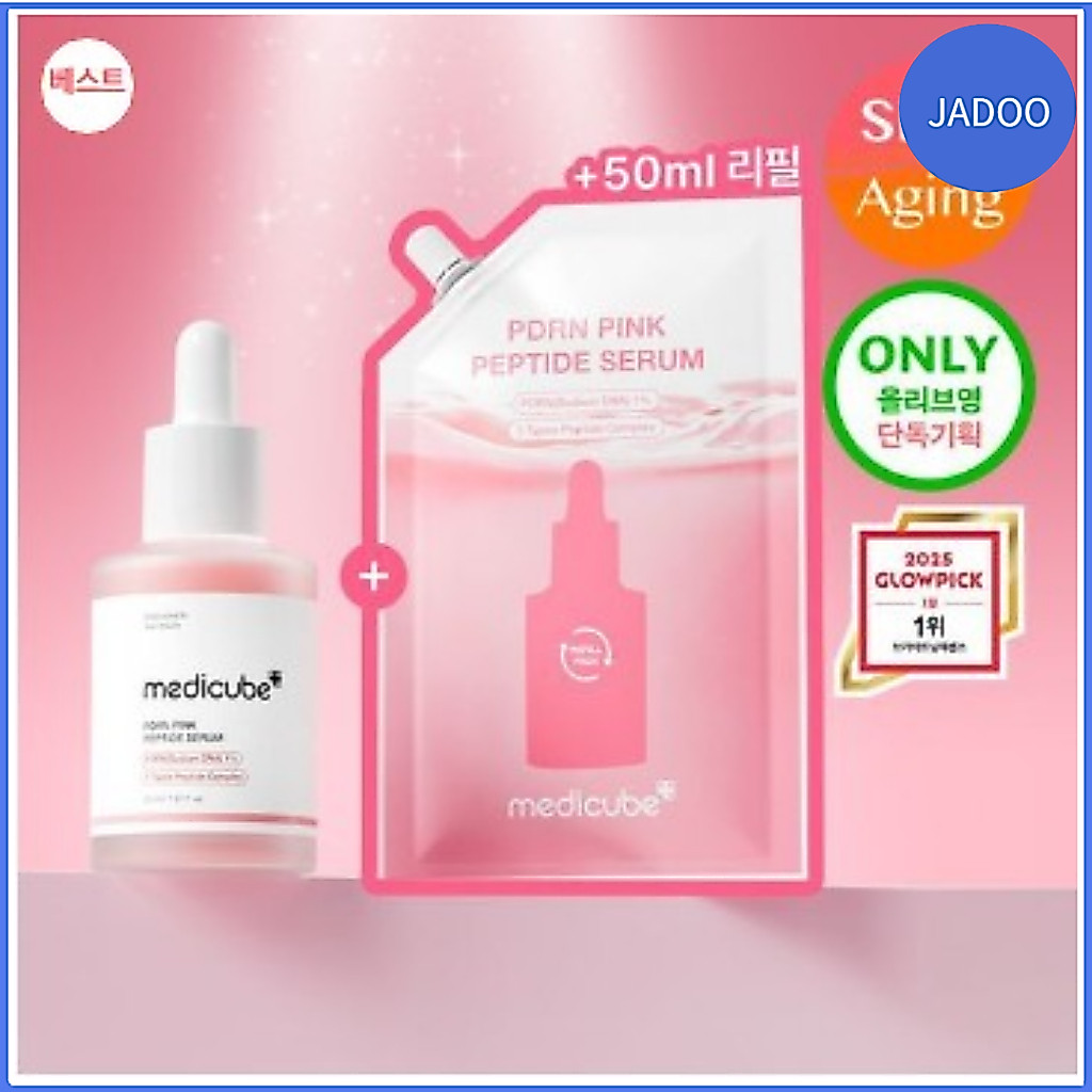 MEDICUBE PDRN Pink Peptide Ampoule Refill Set (30ml + 50ml)
