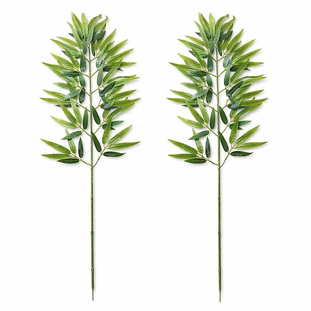 2 Hastes de Bambu Artificial Grande Sem Vaso Decoração
