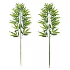 2 Hastes de Bambu Artificial Grande Sem Vaso Decoração