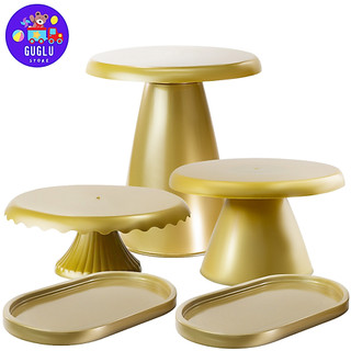 Kit Festa Decorador - 1 Boleira Cake Slim 22x20 , 1 Boleira Cake Renda 19cm , 1 Boleira Cake Slim 17 e 2 Bandejas Oval