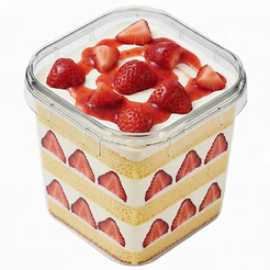 Pote Quadrado com Tampa e Lacre 220ml Plastilania 10 Unidades