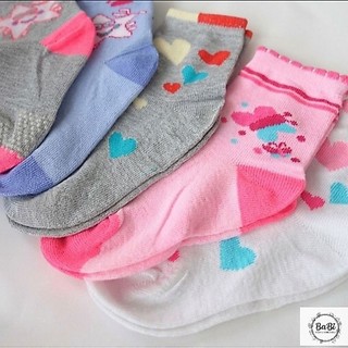 kit 6 pares de meia infantil menina estampada