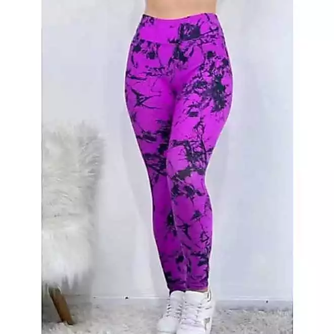 Calça Legging Marmorizada rajada fitness academia — imagem 1