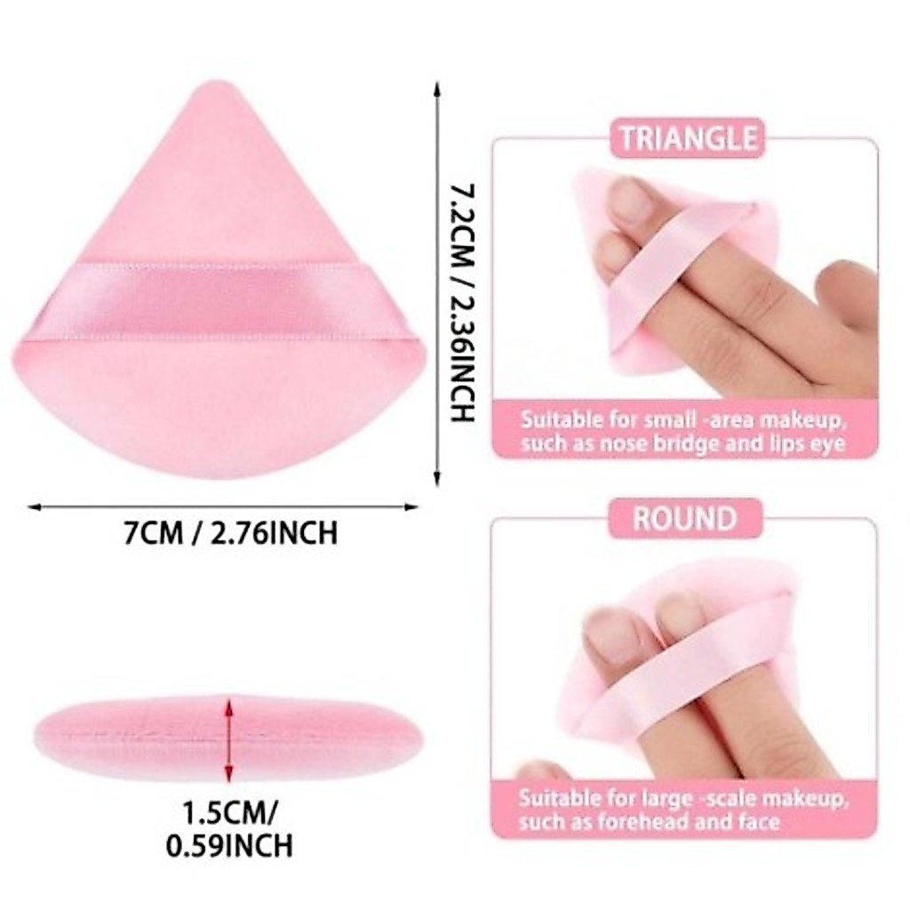 ANA1108 Kit Esponja Triangular Para Pó De Veludo Maquiagem · foto 2