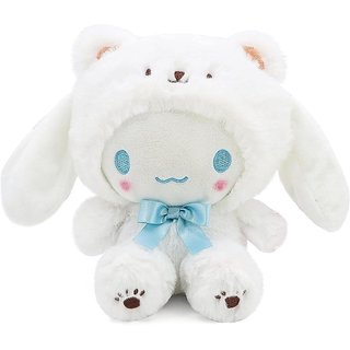 Série de Fantasias de Urso Branco de Desenho Animado Fofo, Boneco de Pelúcia Macio, Brinquedo Adorável, Almofada de Pelú