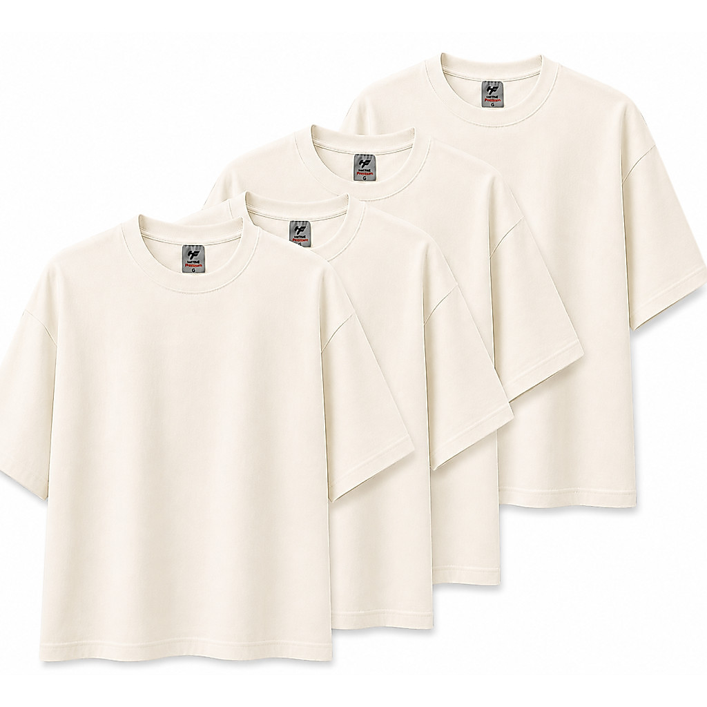 Kit 4 Camisetas Oversized Suedine Lisas Camiseta Streetwear Moda Over Estilo Y2K Premium