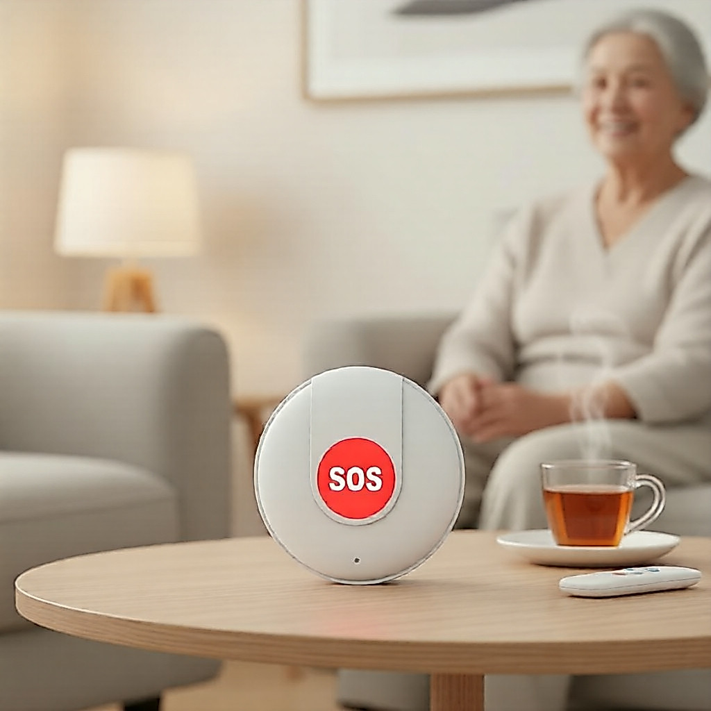 1/2/3/4 peças de botão SOS de emergência inteligente com WiFi, alarme sem fio para segurança residencial de idosos e