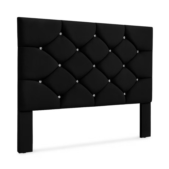 Cabeceira Casal Cairo Estofada Suede para Cama Box Design Moderno