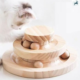 Brinquedo De Pista De Bola De Gato De 2/3 Camadas-Bastões Saltitantes Com Revestimento À Prova D'água De Bordas Lisas