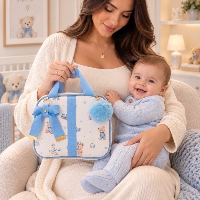 bolsa P frasqueira maternidade menino menina a pronta entrega