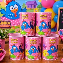 15 Lembrancinhas Personalizadas Cofrinhos Galinha Pintadinha Rosa