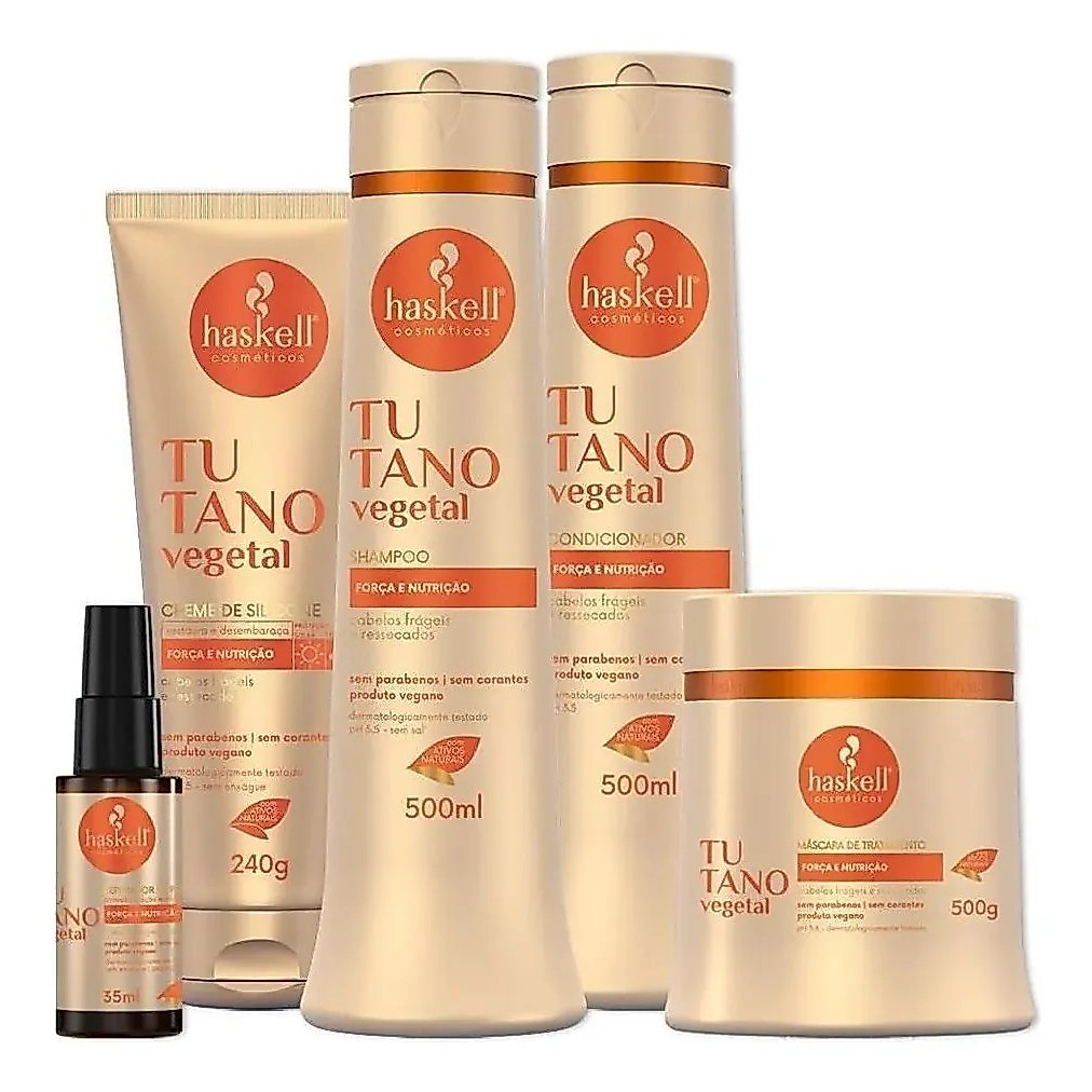 Kit Tutano Vegetal 500gr Haskell (5 itens) | Força e nutrição