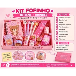 Kit papelaria Fofo