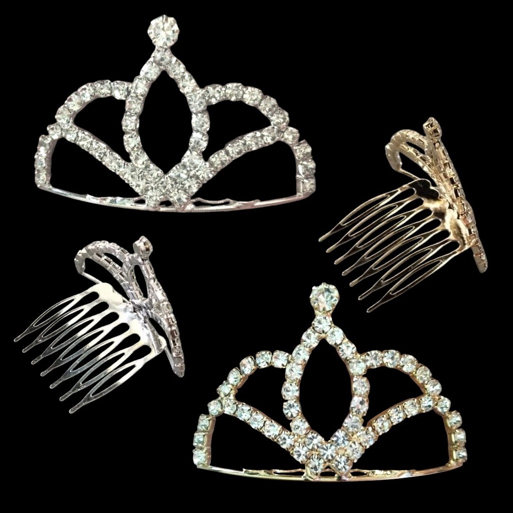 Mini Coroa Tiara Para  Penteado Festa Com Strass - Elegância, Sofisticação, Glamour