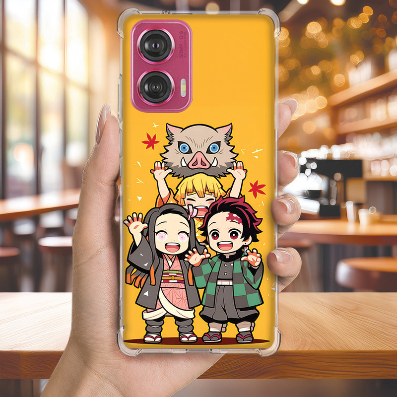 Capa Capinha MOTO G50 G42 G41 G35 G34 G32 G31 G24 G23 Anti-impacto Personalizada anime DEMON slayer (4069)